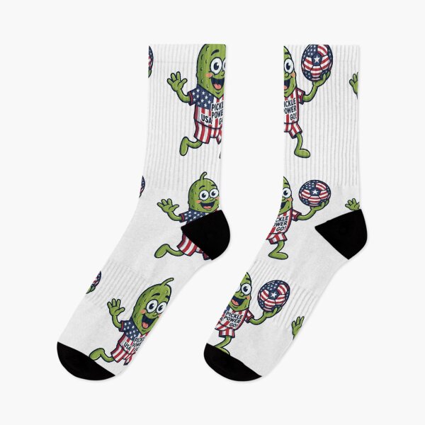 Item preview, ​Funny USA Patriotic Pickle Soccer Shirt – Cute Pickle Fan Cartoon Sports Gift designed and sold by Basma Designs | Funny Shirts, Stickers & Mugs.