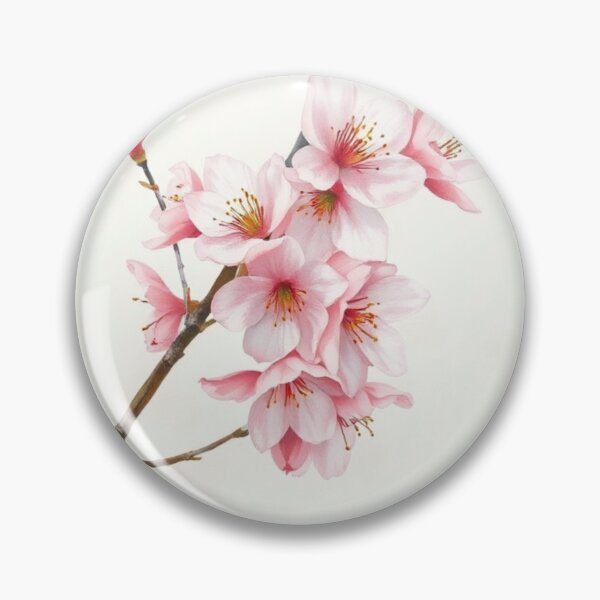 Item preview, Minimalist Watercolor Pink Cherry Blossom Branch designed and sold by Vida e Arte.