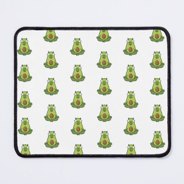 Item preview, Chill Meditating Avocado Shape Yoga Capybara Food Sticker designed and sold by yanejoy.