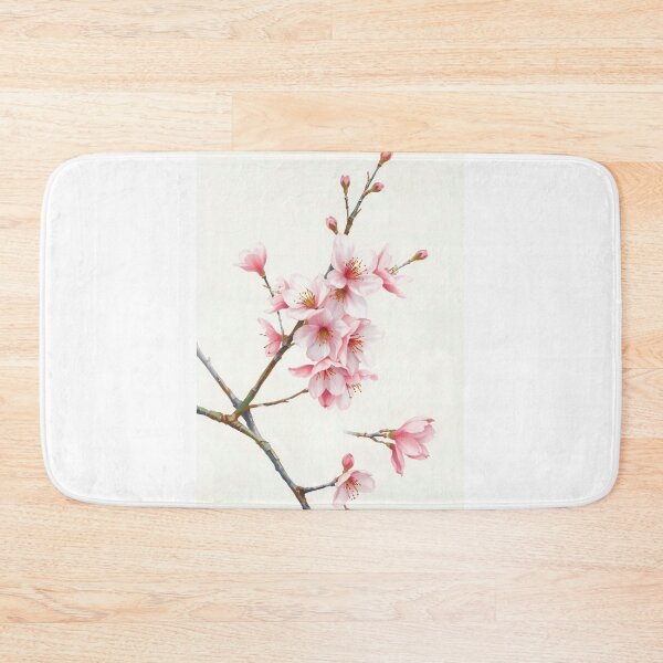 Item preview, Minimalist Watercolor Pink Cherry Blossom Branch designed and sold by Vida e Arte.