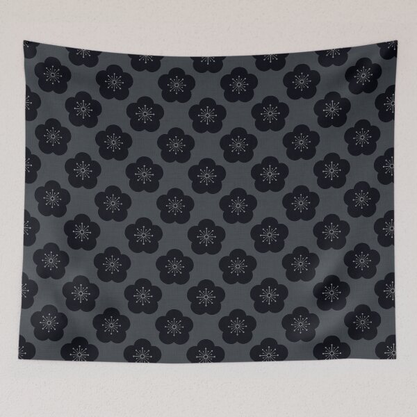 Item preview, Japanese Plum Blossom-Bold-Gray designed and sold by Ama Zuan.