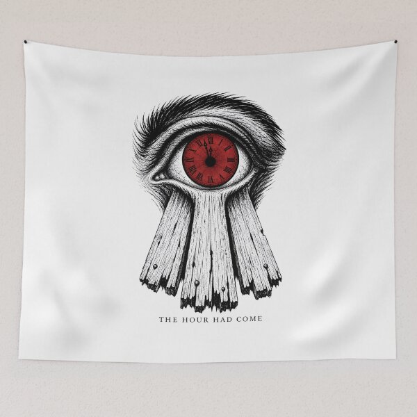 Item preview, The Hour Had Come Tell-Tale Heart Clock Eye Art designed and sold by Fenay Designs.