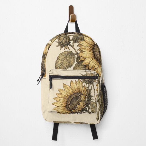 Item preview, Vintage Botanical Sunflower Bouquet designed and sold by ubeyeart.