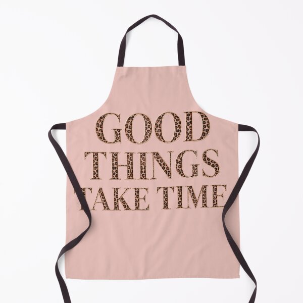 Item preview, Good Things Take Time Leopard Quote Print designed and sold by Ioanna-Studio.