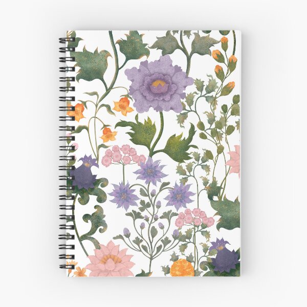 Item preview, Delicate Summer Wildflowers On White Background. Morris print designed and sold by Grin Katalina Floral Patterns & Cozy Art.
