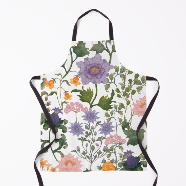 Item preview, Delicate Summer Wildflowers On White Background. Morris print designed and sold by Grin Katalina Floral Patterns & Cozy Art.