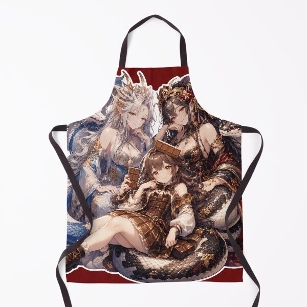 Item preview, White Dragon, Great Serpent, and Choco-girl are friends. designed and sold by HD3284.