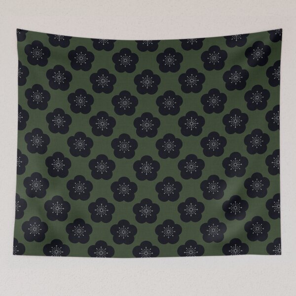 Item preview, Japanese Plum Blossom-Bold-Khaki designed and sold by Ama Zuan.