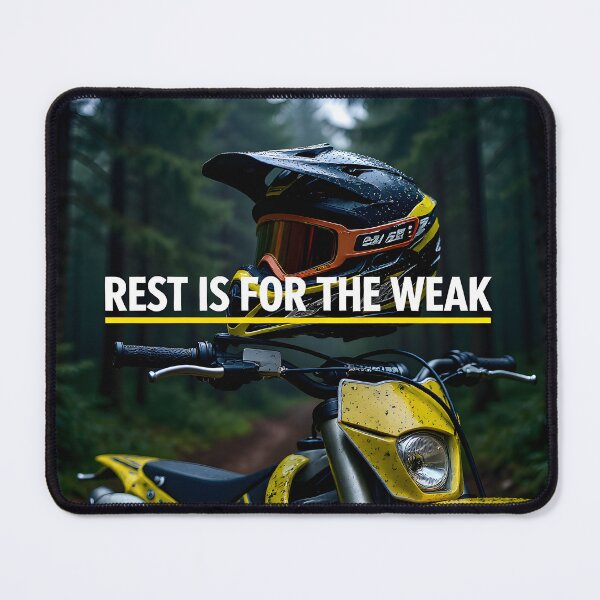 Item preview, Rugged Dirt Bike Helmet Poster | Trail Bike Enduro Art & Motocross Repair Shop Decor designed and sold by Creative-RE.