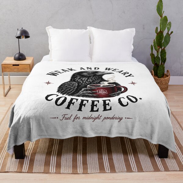 Item preview, Weak and Weary Coffee Co Vintage Raven Mug Art designed and sold by Fenay Designs.