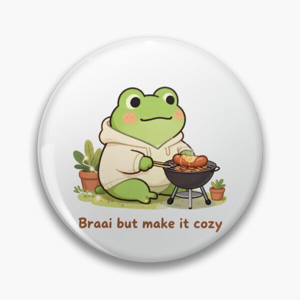 Item preview, Cozy Frog Braai BBQ Design  designed and sold by Cozy Chaos Studio Co.