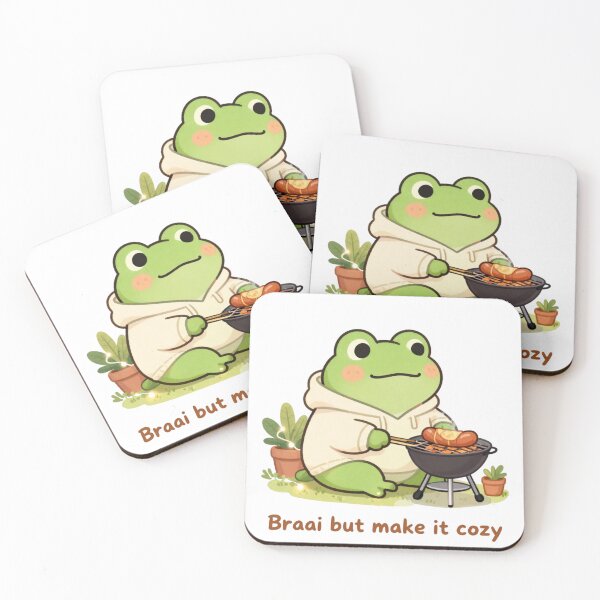 Item preview, Cozy Frog Braai BBQ Design  designed and sold by Cozy Chaos Studio Co.