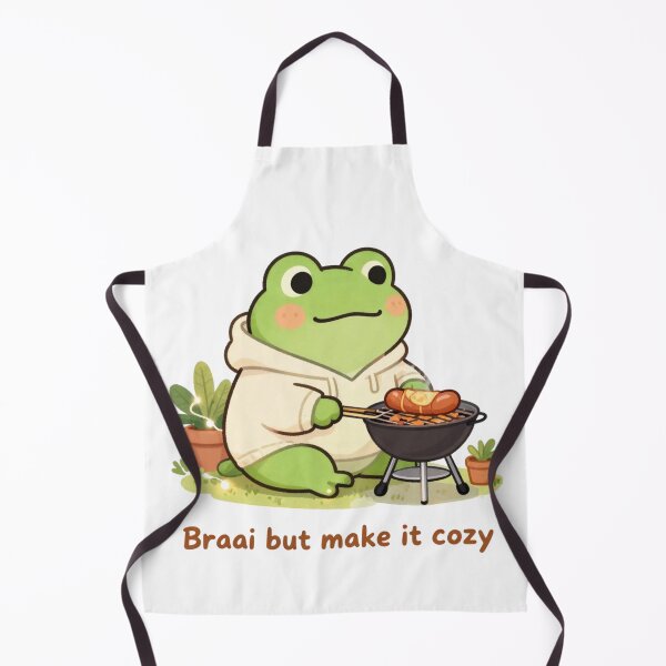 Item preview, Cozy Frog Braai BBQ Design designed and sold by Cozy Chaos Studio Co.