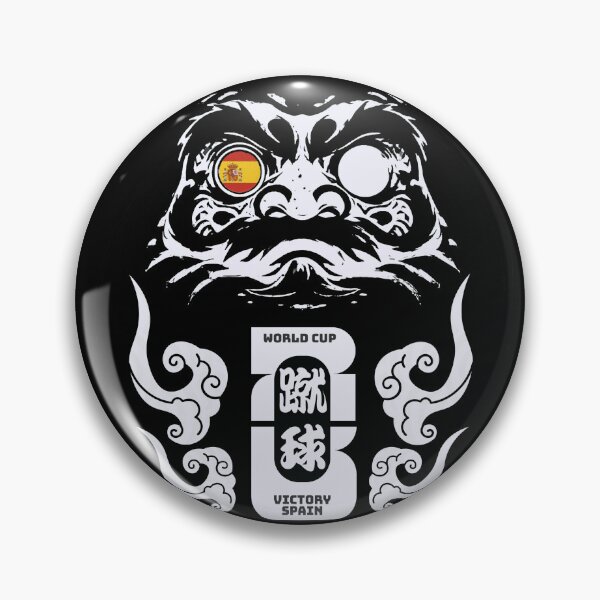 Item preview, World Cup Spain Daruma – Japanese Lucky Doll Soccer Victory Design designed and sold by Chaaa-han.