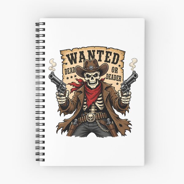 Item preview, Wanted Dead Or Deader Skeleton Cowboy designed and sold by BadhbhArt.