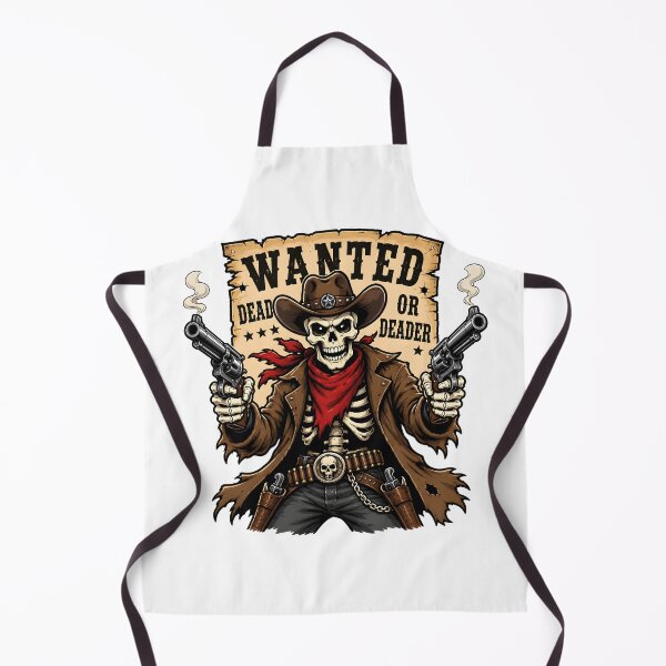 Item preview, Wanted Dead Or Deader Skeleton Cowboy designed and sold by BadhbhArt.