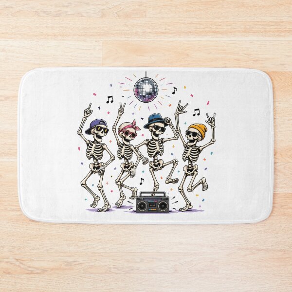 Item preview, Dancing Skeletons Disco Party designed and sold by BadhbhArt.