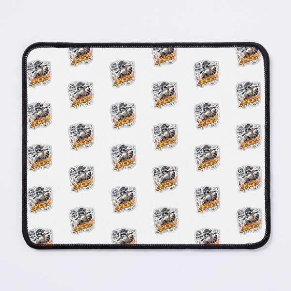 Item preview, Cool Pepperoni Pizza Slice Skateboarding Trash Panda Raccoon Sticker designed and sold by yanejoy.