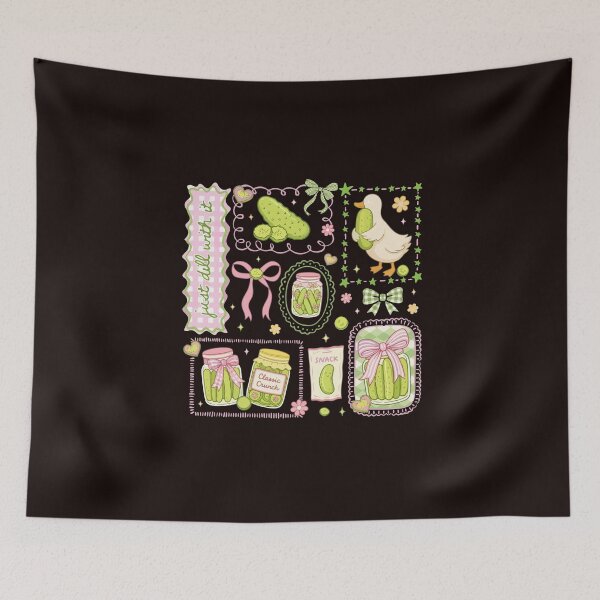 Item preview, Just Dill With It Cute Pickle Duck Kawaii Cottagecore Humor designed and sold by casey-jod.