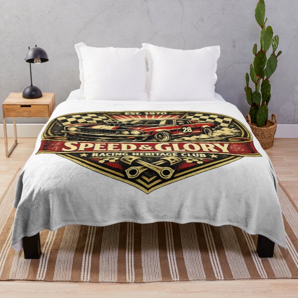 Item preview, Speed & Glory – Vintage Racing Heritage Retro Emblem Design designed and sold by Ivory Code.