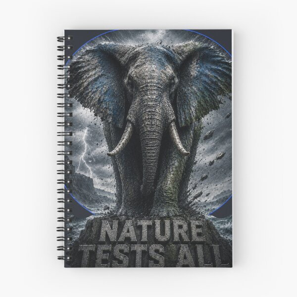 Item preview, Architect Nature Tests All Elephant Anti Fragile Matted Metal Print designed and sold by SavannaStrikes.