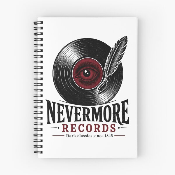 Item preview, Nevermore Records Edgar Allan Poe Vintage Vinyl Art designed and sold by Fenay Designs.