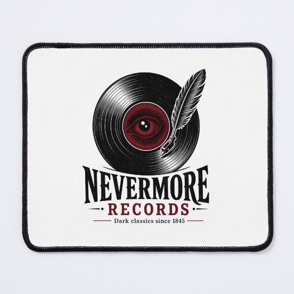 Item preview, Nevermore Records Edgar Allan Poe Vintage Vinyl Art designed and sold by Fenay Designs.