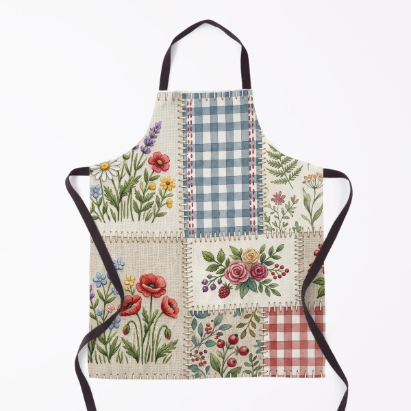 Item preview, Cottagecore Floral Patchwork Quilt Pattern designed and sold by Pattern-Way.