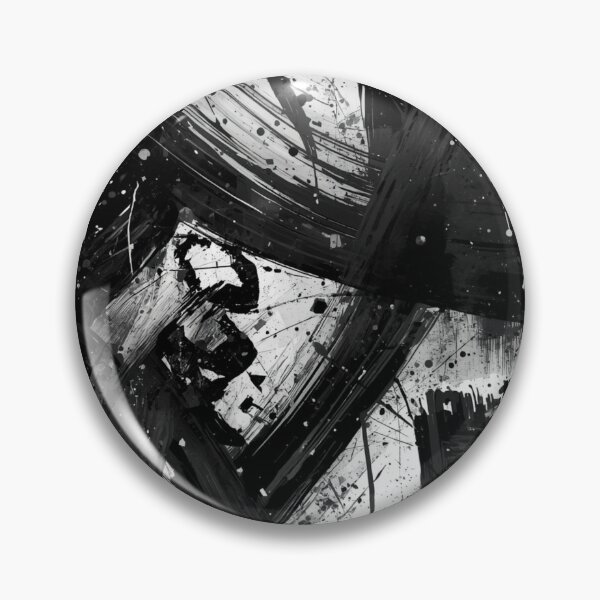 Item preview, Black and white abstract brush strokes designed and sold by aniketgend3.
