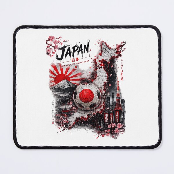 Item preview, Japan Football Map Art | Japanese Soccer Fan Graphic | Tokyo Skyline & Mount Fuji Vintage Sports Design designed and sold by TheWorldGameStudio .