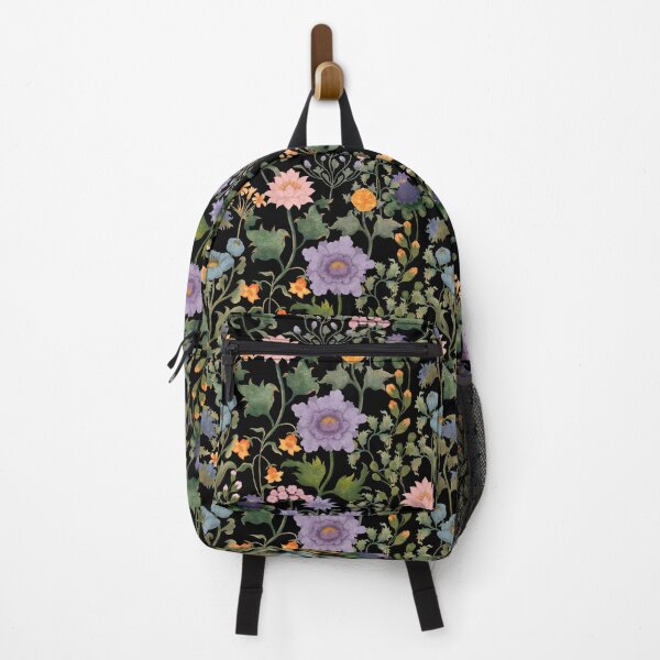 Item preview, Enchanted Night Garden Floral Pattern On Black designed and sold by Grin Katalina Floral Patterns & Cozy Art.