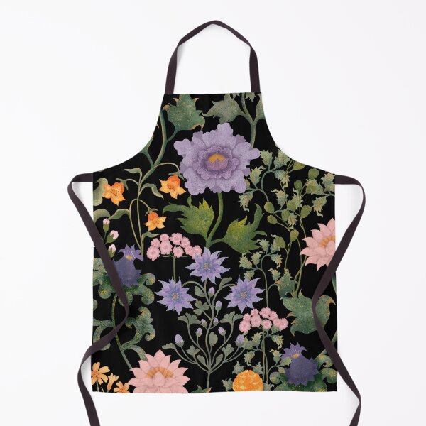 Item preview, Enchanted Night Garden Floral Pattern On Black designed and sold by Grin Katalina Floral Patterns & Cozy Art.