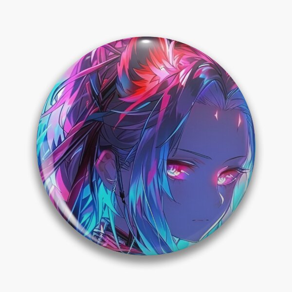 Item preview, Neon Kitsune Samurai Girl – Cyber Fantasy Anime Warrior Art | Glowing Fox Spirit Aesthetic designed and sold by Dyan4.