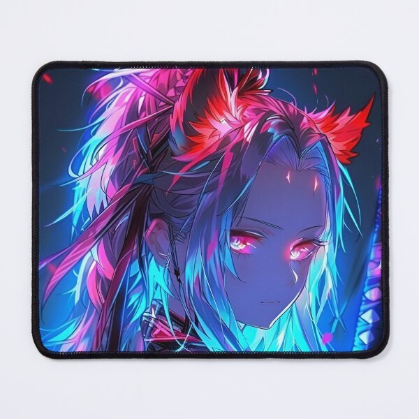 Item preview, Neon Kitsune Samurai Girl – Cyber Fantasy Anime Warrior Art | Glowing Fox Spirit Aesthetic designed and sold by Dyan4.