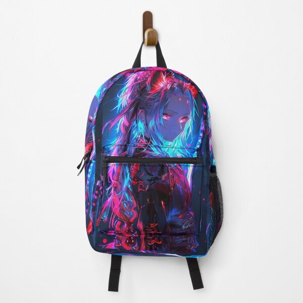 Item preview, Neon Kitsune Samurai Girl – Cyber Fantasy Anime Warrior Art | Glowing Fox Spirit Aesthetic designed and sold by Dyan4.