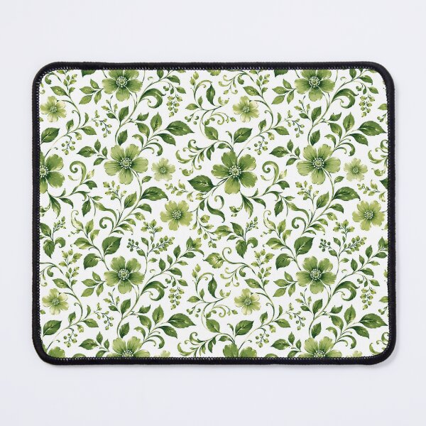 Item preview, Green Floral Botanical Seamless Pattern designed and sold by BadhbhLoot.