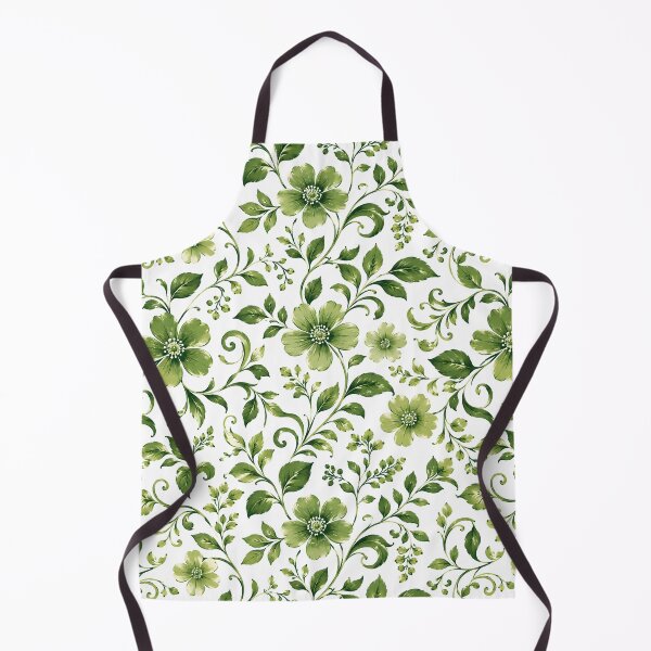 Item preview, Green Floral Botanical Seamless Pattern designed and sold by BadhbhArt.