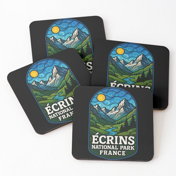Item preview, Ecrins National Park Stained Glass Travel designed and sold by TomFrontierArt.