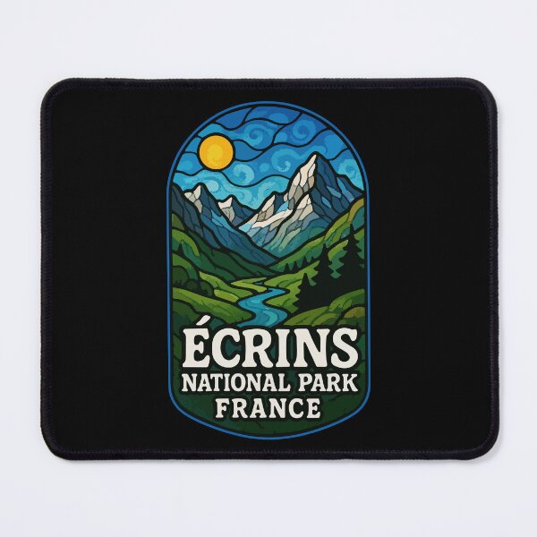 Item preview, Ecrins National Park Stained Glass Travel designed and sold by TomFrontierArt.