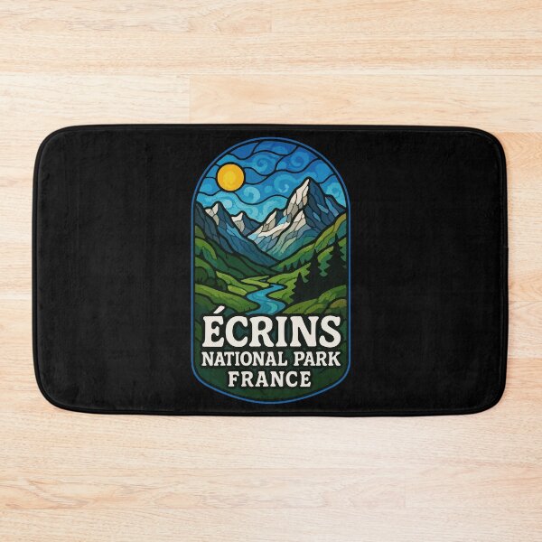 Item preview, Ecrins National Park Stained Glass Travel designed and sold by TomFrontierArt.