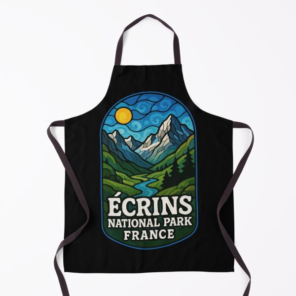 Item preview, Ecrins National Park Stained Glass Travel designed and sold by TomFrontierArt.