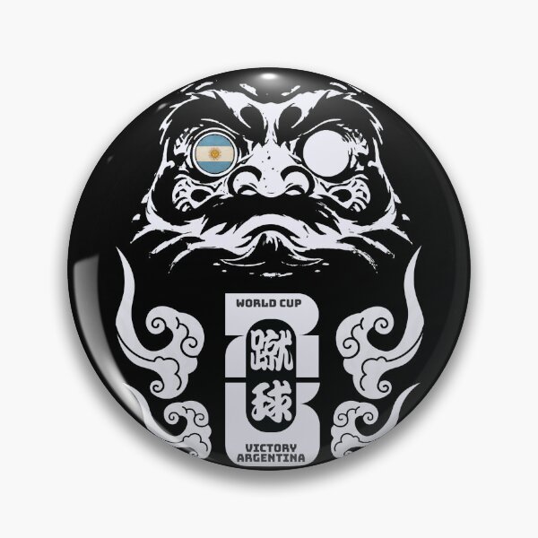 Item preview, World Cup Argentina Daruma – Japanese Lucky Doll Soccer Victory Design designed and sold by Chaaa-han.