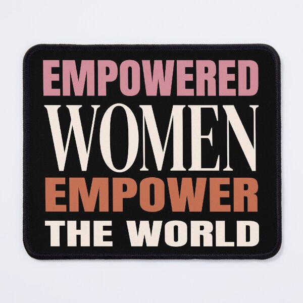 Item preview, Empowered Women Empower the World Typography T-Shirt | Feminist Empowerment Design designed and sold by Velora Printss.