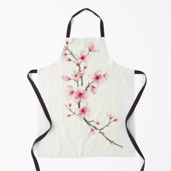Item preview, Botanical Watercolor Pink Cherry Blossom Branch designed and sold by Vida e Arte.
