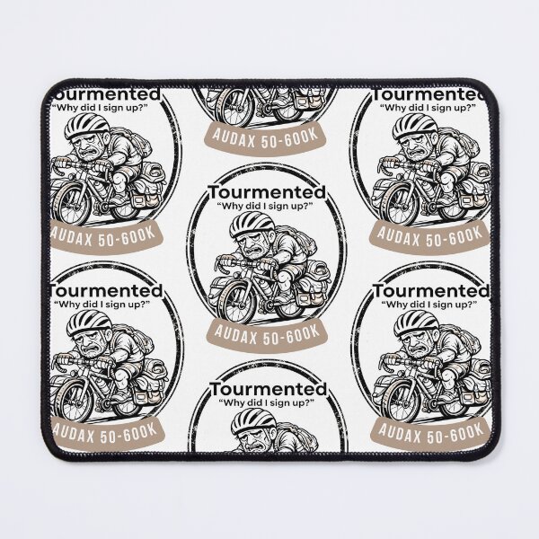 Item preview, Tourmented – Why Did I Sign Up? | Audax Cycling Badge | Vintage Retro Tee designed and sold by Pedal & Pace.