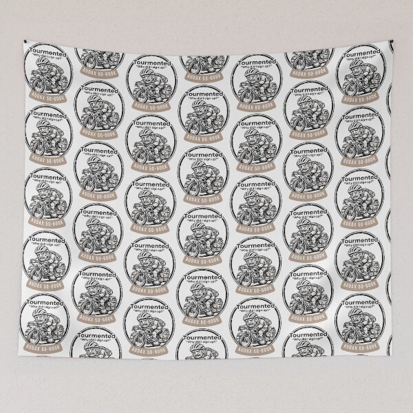 Item preview, Tourmented – Why Did I Sign Up? | Audax Cycling Badge | Vintage Retro Tee designed and sold by Pedal & Pace.
