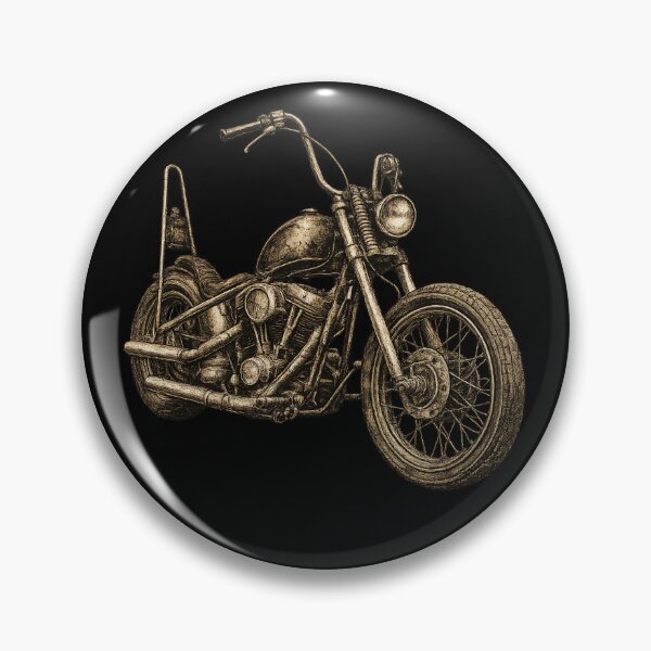 Item preview, Vintage Chopper Motorcycle designed and sold by ubeyeart.