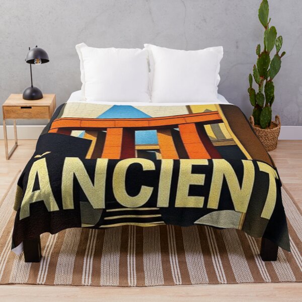 Item preview, An abstract architectural design with the word "ANCIENT" in the foreground. designed and sold by RAISC.