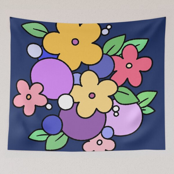 Item preview, Colorful Flowers and Circles Bouquet designed and sold by ubborn.