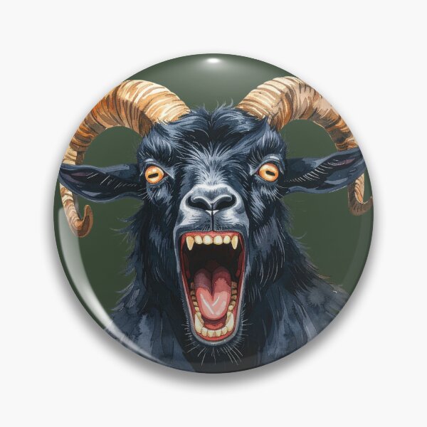 Item preview, Black ram shows teeth designed and sold by LiskoDesign.